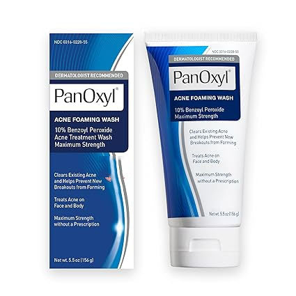 PanOxyl Acne Foaming Wash Benzoyl Peroxide 10% Net Wt 5.5 Oz (156)