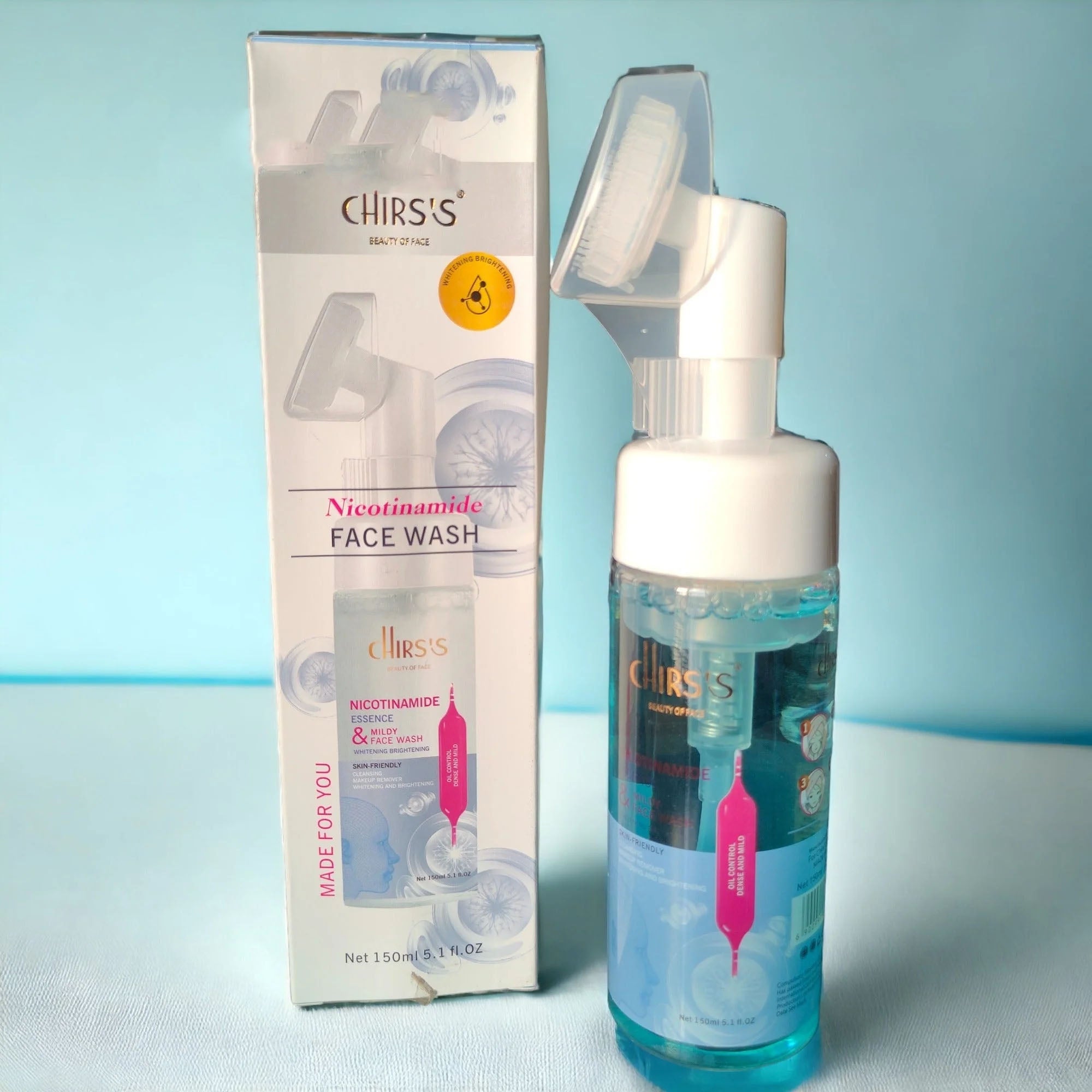 Chirs's Nicotinamide Face Wash Whitening & Brightening Cleansing Mousse 150ml
