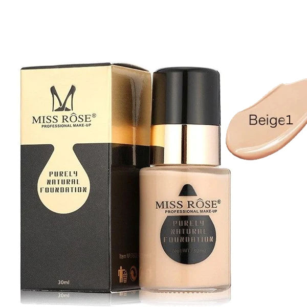 MISS ROSE Purely Natural Foundation 30ML Beige 1