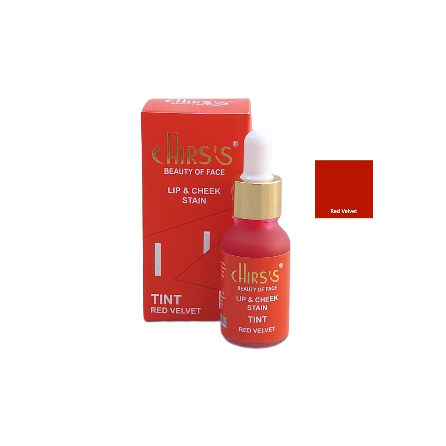 Chirs's Beauty Of Face Lip & Cheek Stain Tint Red Velvet
