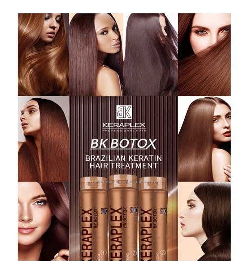 BK Keraplex Botox Keratin Treatment Brazilian Kit Each 350*3ML