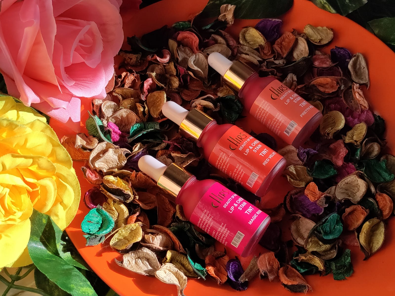 Chirs's Lips & Cheek Stain Tint (Magic Rose)