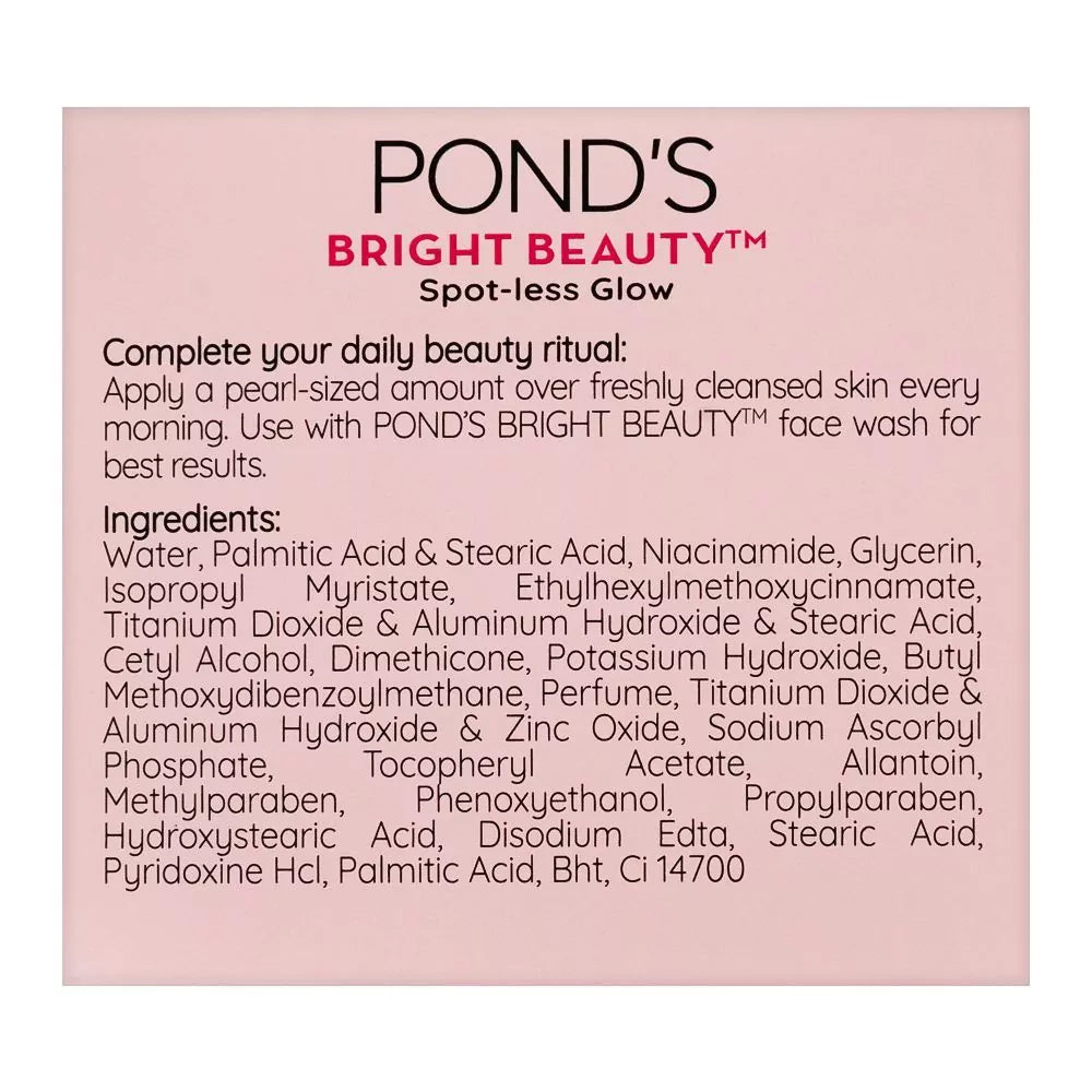 PONDS BRIGHT BEAUTY SPOT LESS DAY CREAM 50 GM