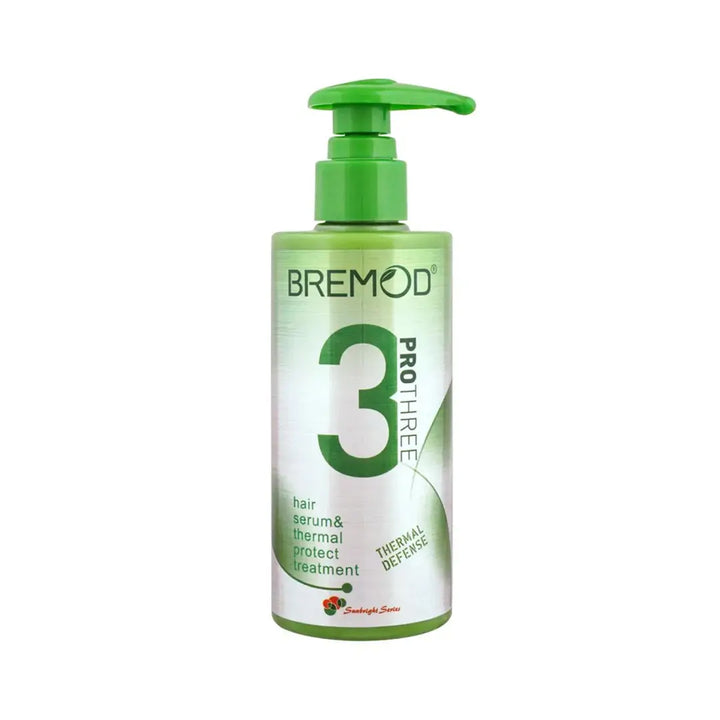 Bremod Pro Three Heat Protection Hair Serum & Thermal Protect Treatment, Thermal Defense, 250ml