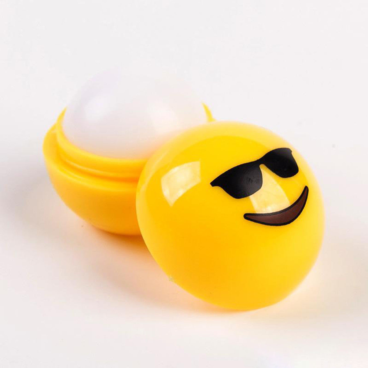 Cute Smiley Face Lip Balm Ball Multicolor