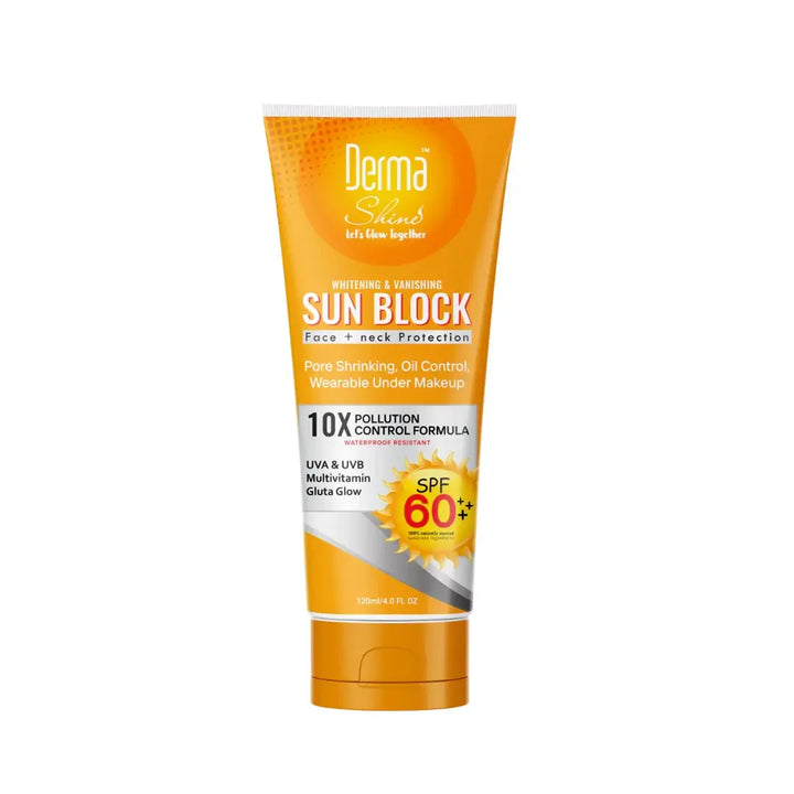 Derma Shine Sunblock SPF 60 Face & Neck 120ml