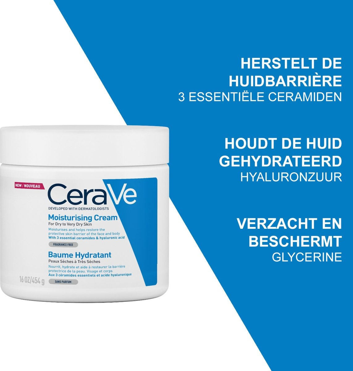 CeraVe Moisturizing Cream Dry to Very Dry Skin 454g