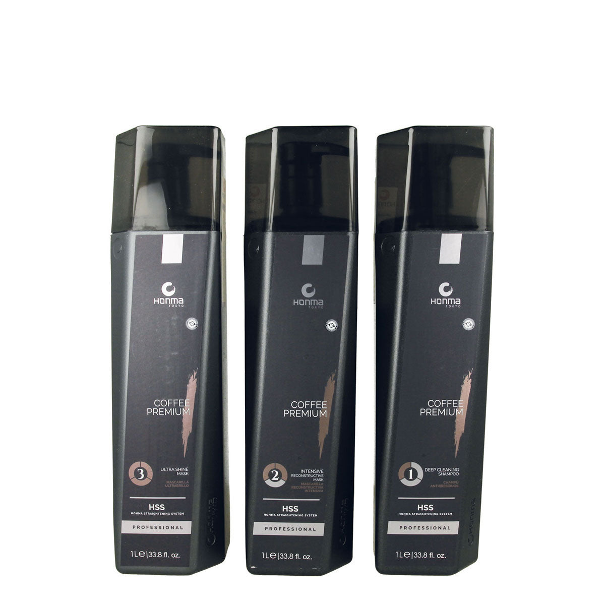 Coffee Premium Keratin Kit Honma Tokyo  Step 1-2-3 (1000x3ml)