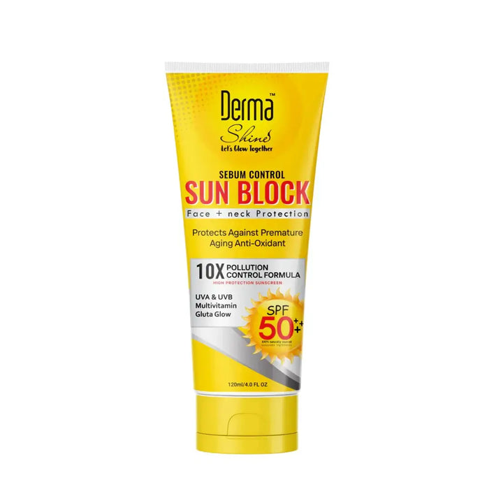 Derma Shine Sunblock SPF 50 Face & Neck 120ml