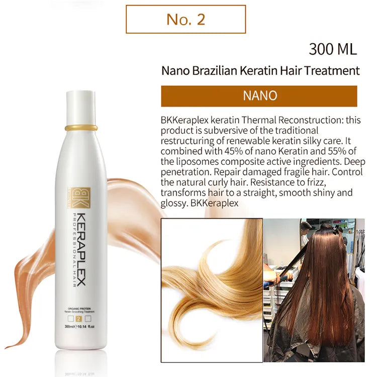 BK Keraplex Professional Brazilian Keratin Hair Treatment 300*3ML