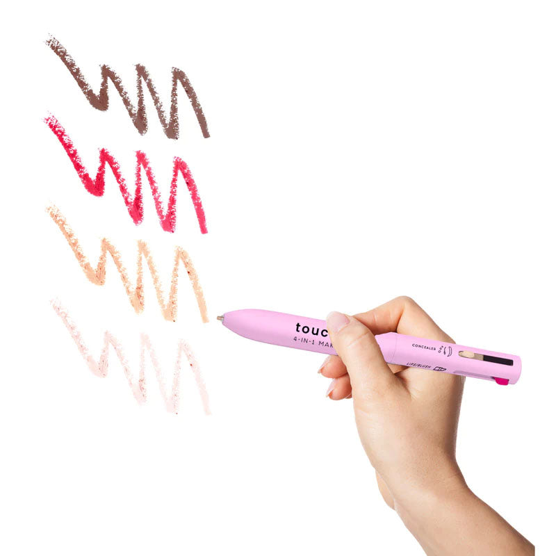 Eyeliner Eyebrow Pencil Contour Makeup Pen Long Lasting Waterproof 4 in 1