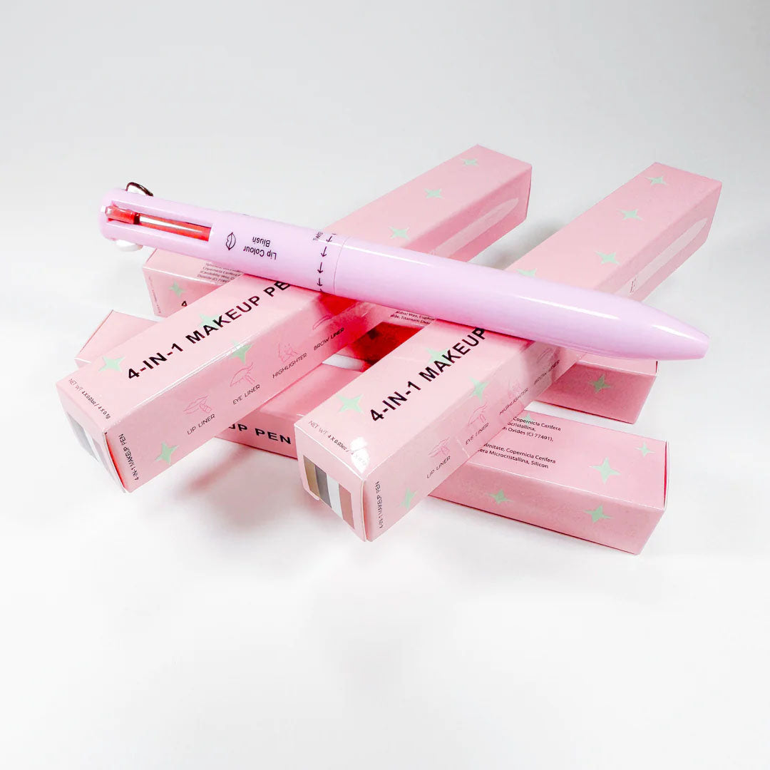 Eyeliner Eyebrow Pencil Contour Makeup Pen Long Lasting Waterproof 4 in 1