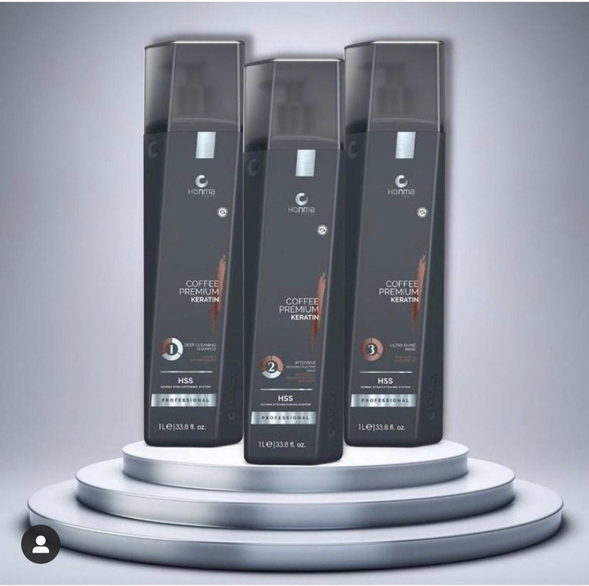 Coffee Premium Keratin Kit Honma Tokyo  Step 1-2-3 (1000x3ml)