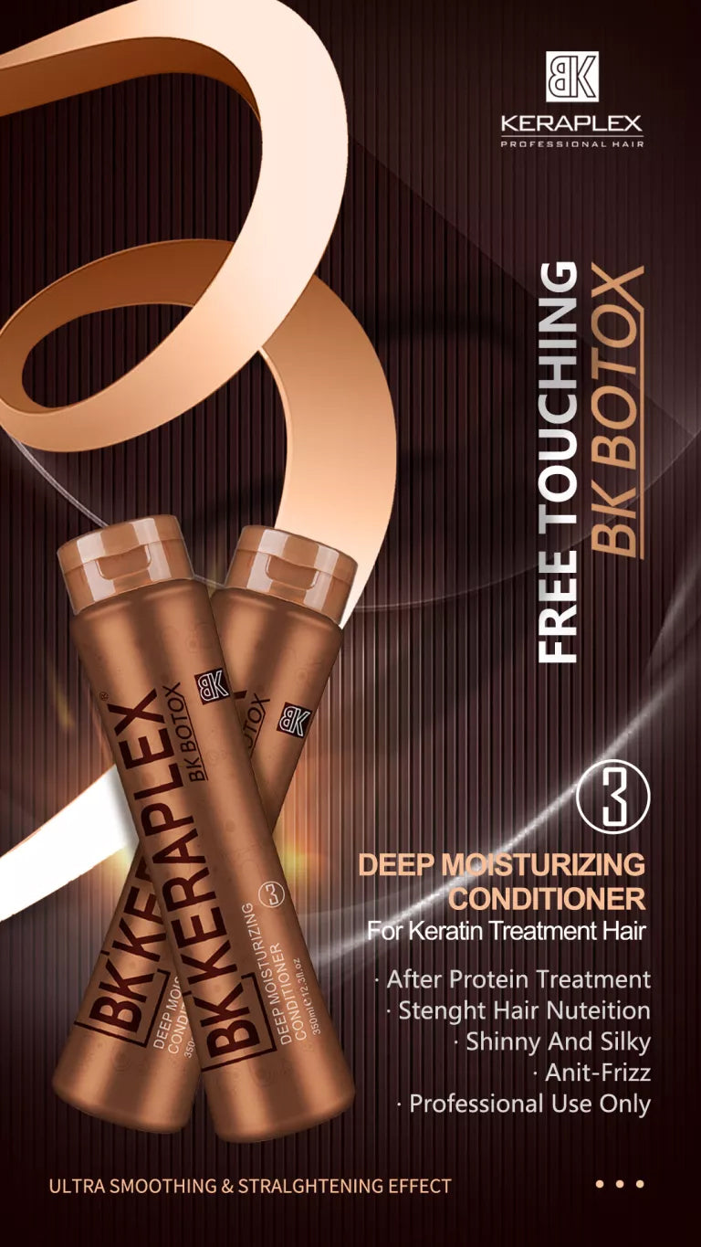 BK Keraplex Botox Keratin Treatment Brazilian Kit Each 350*3ML