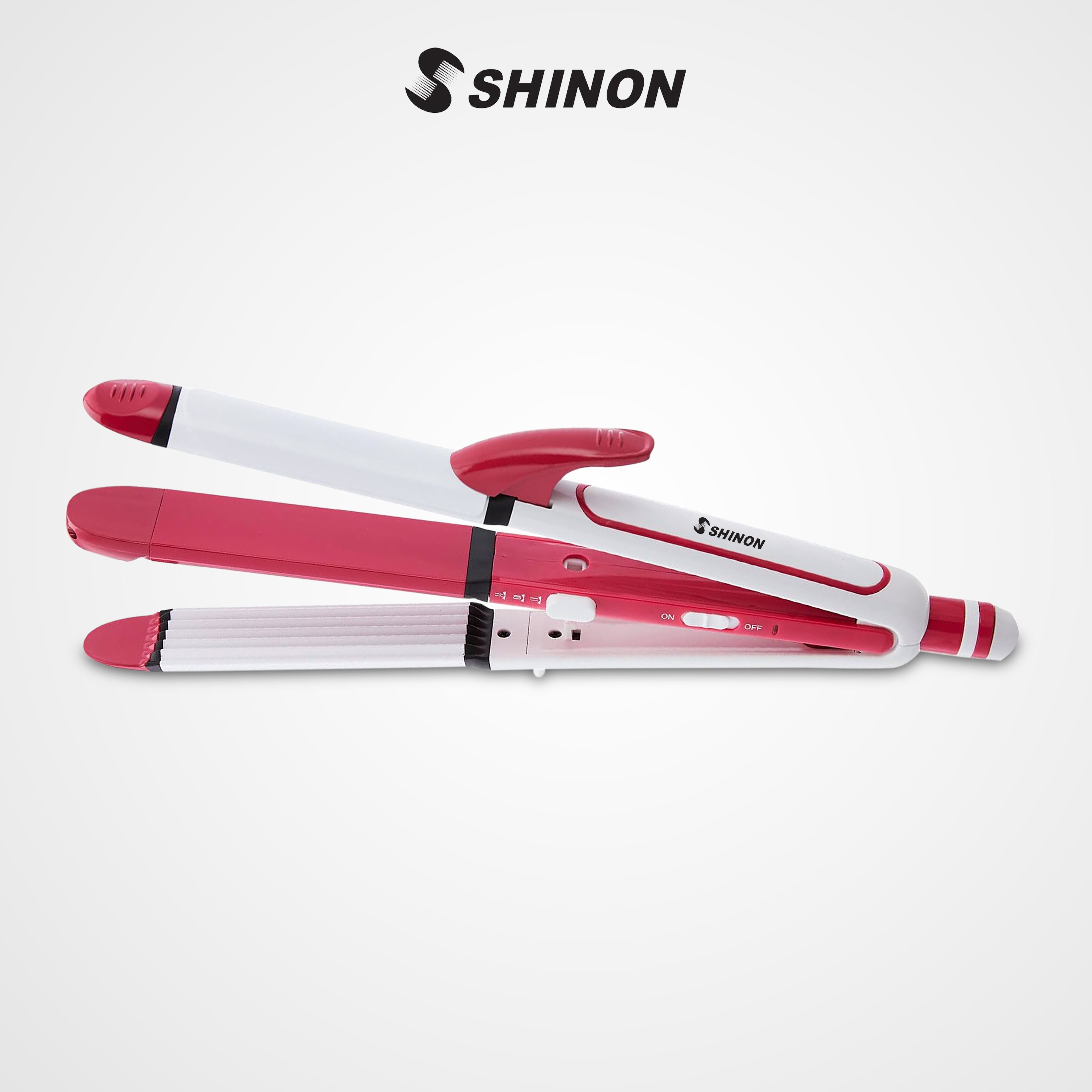 SHINON SH-8088 Hair Straightener (3 in 1 straightener, crimple and roller)