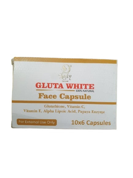 GLUTA WHITE 100% NAUTRAL FACE CAPSULE 10X6