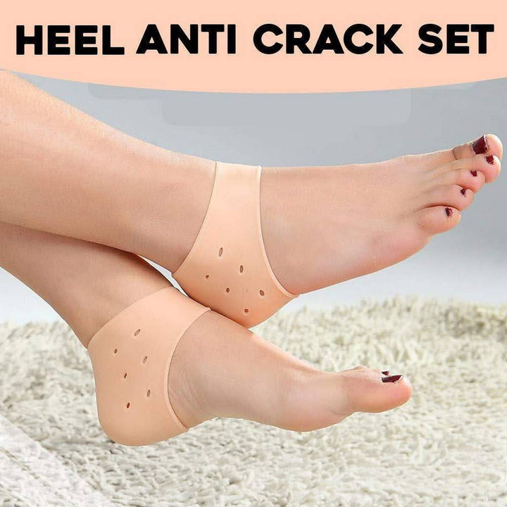 Silicone Gel Half Heel Pad Socks for Pain Relief 1 Pair