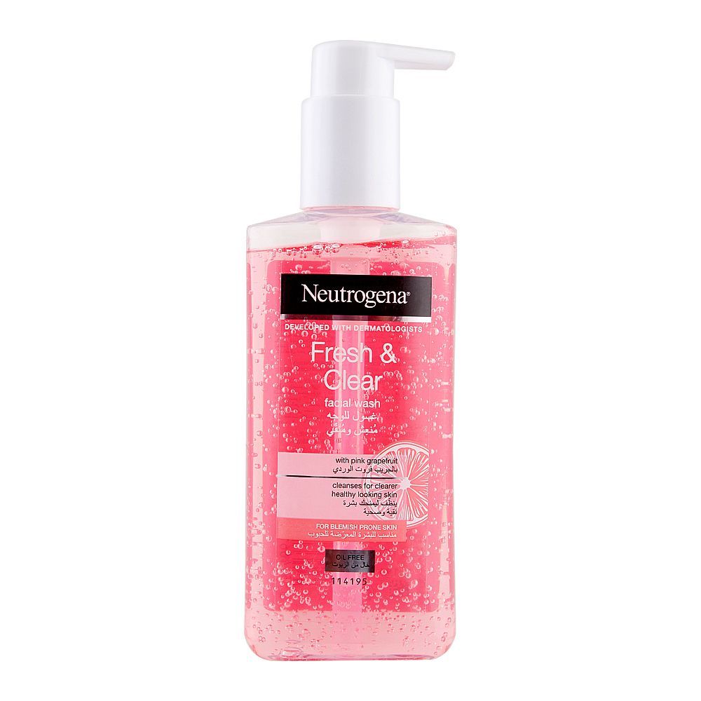 Neutrogena Fresh & Clear Facial Wash Pink Grapefruit 200ml